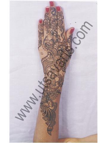 Turquoise Embroidered Mehndi Indo Western